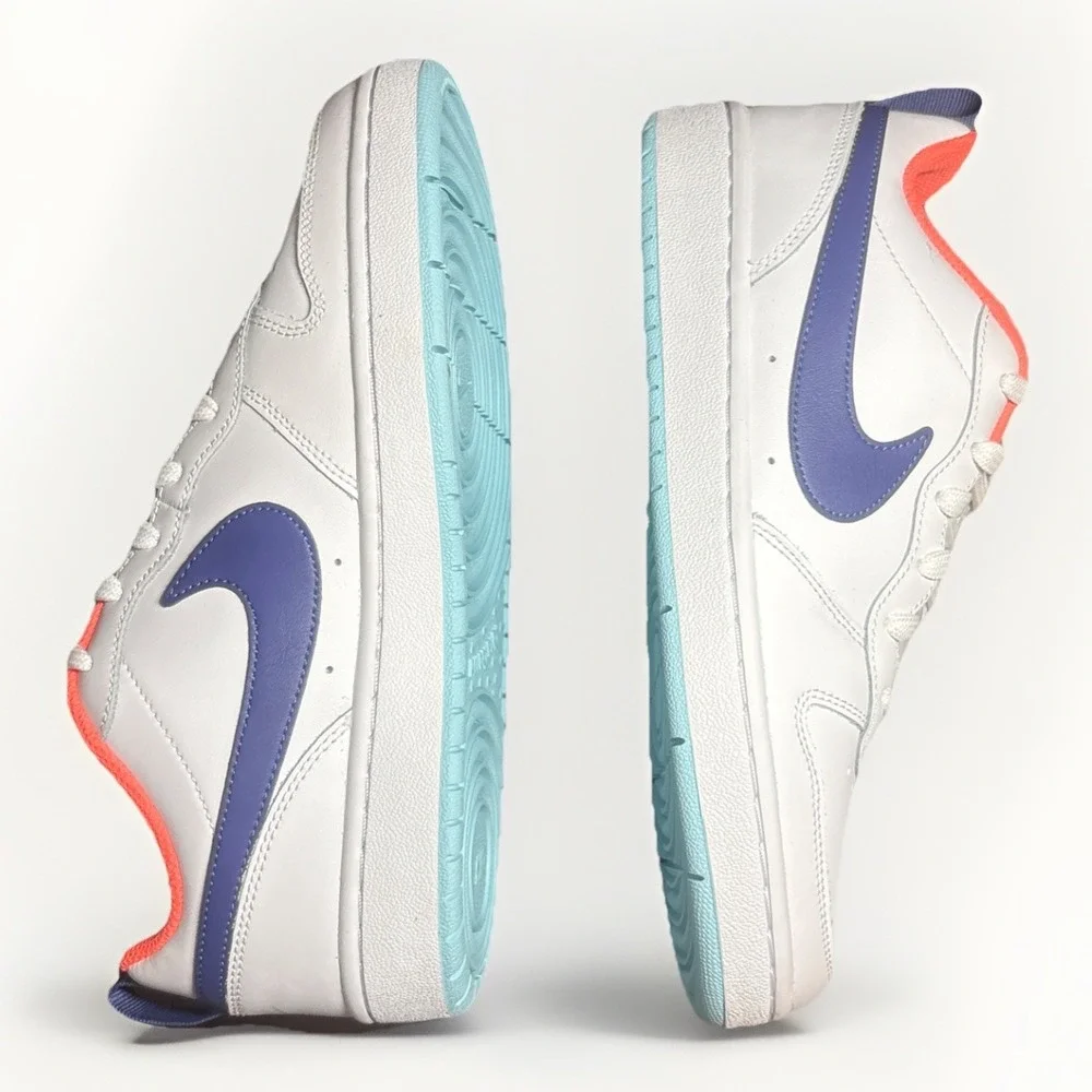 Nike Court Borough 2 Low White Dark Purple Dust - BQ5448-112 Size‎ 7 Youth